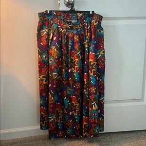 Vibrant Floral Maxi Skirt